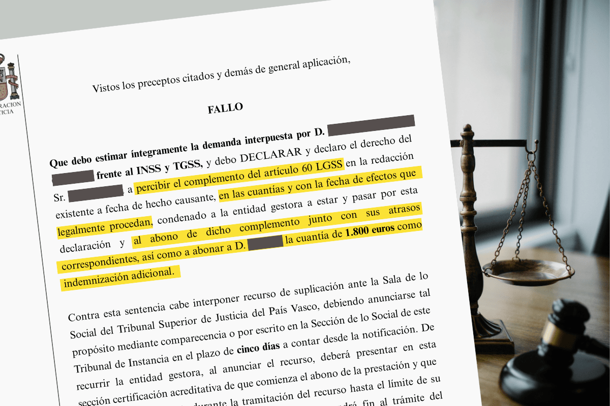 Complemento de brecha de género padre en Bilbao