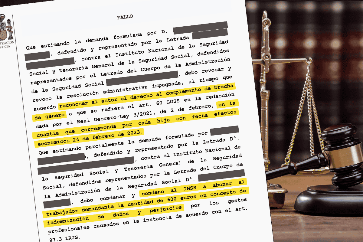 Sentencia Brecha de género hombre Almeria